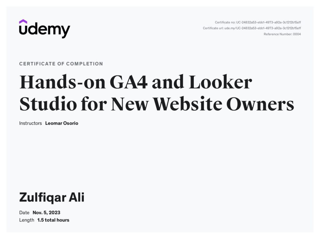 GA4 and Looker studio Certification